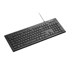 Multimediálna klávesnica Canyon CNS-HKB2-CS, USB, biele bočné podsv., štíhla, čierna, SK/CZ