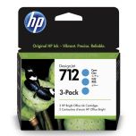 HP 3ED77A / HP 712 atrament originál, azúrová (cyan)