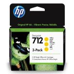 HP Original Inkjet Set 3ED79A / HP 712 yellow 3 x 29ml