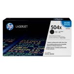 HP CE250X / HP 504X toner originál, čierna (black), II. akosť kartónového obalu