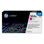 HP CE253A / HP 504A toner originál, purpurová (magenta), II. akosť kartónového obalu