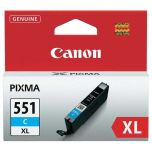 Canon CLI551C XL 6444B001 atrament originál, azúrová (cyan)