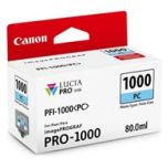 Canon PFI1000PC 0550C001 atrament originál, foto azúrová (photo cyan)