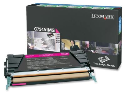 Lexmark C734A1MG toner originál, purpurová (magenta)