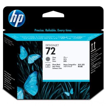 HP C9380A / HP 72 atrament originál, čierna + sivá
