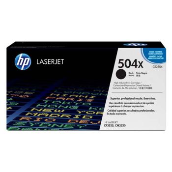 HP CE250X / HP 504X toner originál, čierna (black) PKY